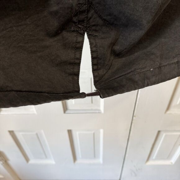 Vintage Buckaroo Parka Jacket Grunge Goth Fish Tail Hoodie Pockets Charcoal Lrg - Picture 14 of 14